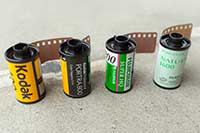 four Kodak photo films